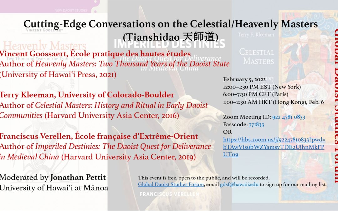 Événement – Vincent Goossaert au Global Daoist Studies Forum